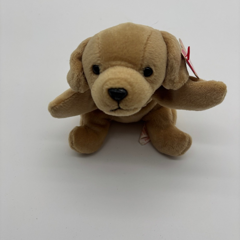 MWMT Ty Beanie Baby Fetch Dog Plush Toy Golden Retriever Stuffed Animal‎